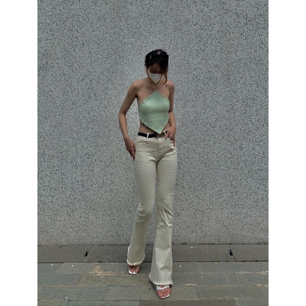 Áo yếm màu bơ