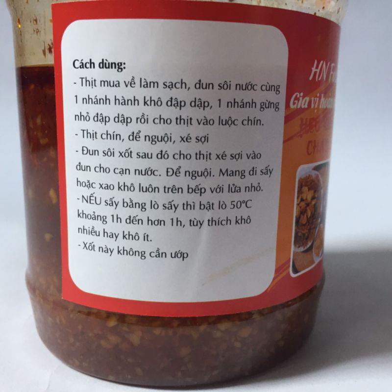 Nước xốt làm THỊT KHÔ CHÁY TỎI