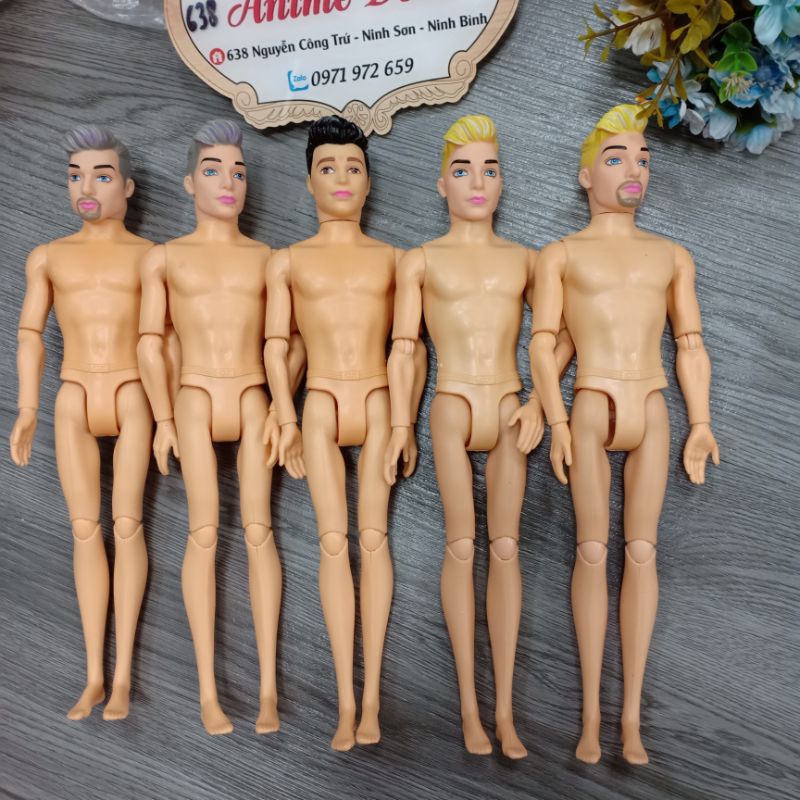 Búp bê nam ken cao 30cm hàng loại đẹp, mẫu mặt mới , trơn không kèm đồ tặng kèm giày Animedolls 638 NCT