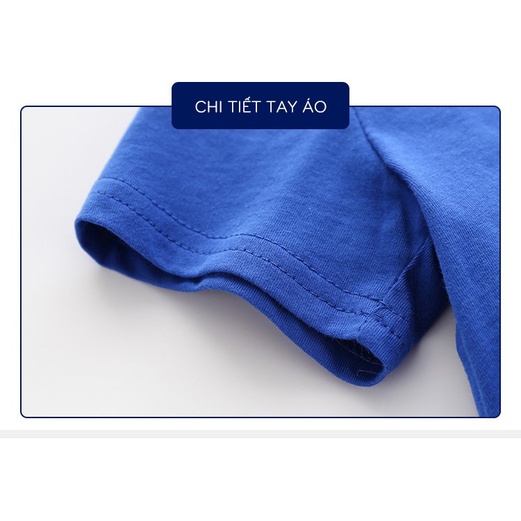 Bộ cotton cộc tay bé trai WELLKIDS bộ quần áo trẻ em cho bé hàng xuất Âu Mỹ