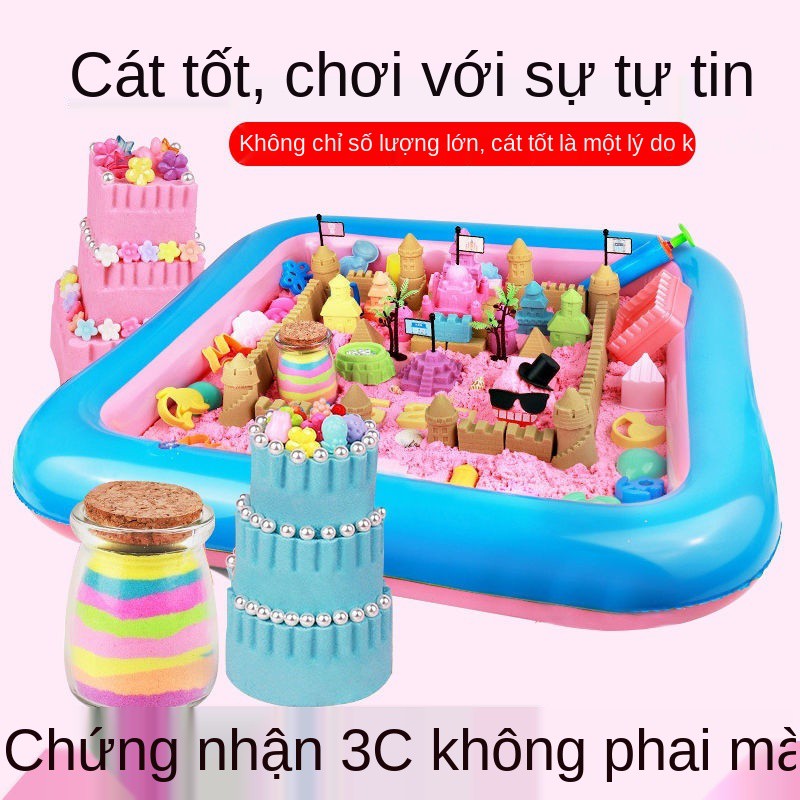 Bộ đồ chơi cát không gian, đất nặn màu ma thuật trẻ em, đồ chơi giáo dục trẻ em an toàn, không độc hại cho bé trai và bé