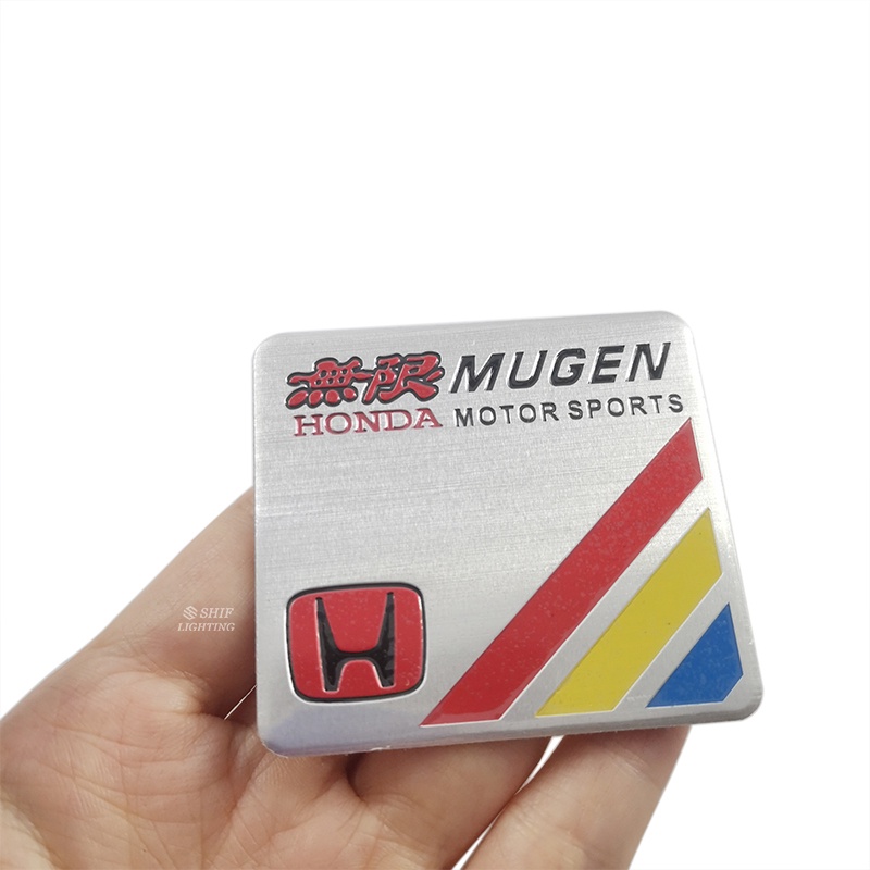 HONDA FENDER 1 Miếng Dán Logo M Mugen Bằng Nhôm Cho Xe Hơi