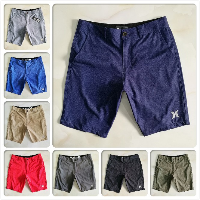 Quần Đùi Hurley Đi Biển Dáng Rộng Mỏng Thoáng Khí Nhanh Khô Plus Size Cho Nam