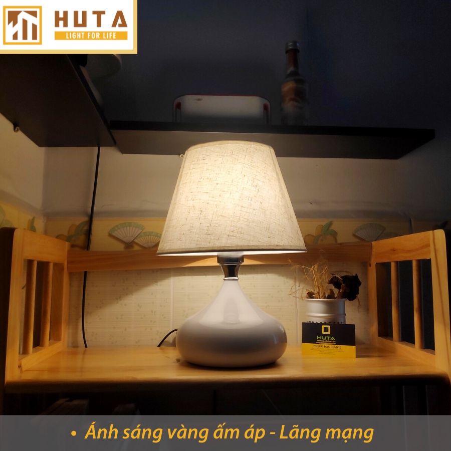 Đèn Ngủ Để Bàn Điều Chỉnh Độ Sáng Thân Thép, Ánh Sáng Led Vàng, Dùng Decor Phòng Ngủ, Đặt Đầu Giường, Mã T4