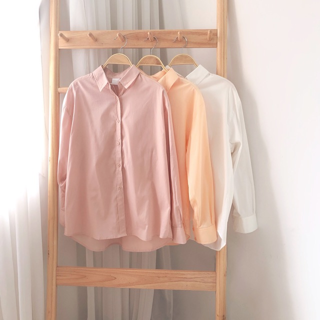 THE19CLUB - Áo sơ mi cotton dài tay cơ bản 13 màu sắc - Oxford Shirt