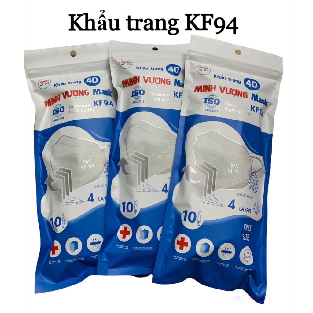 Khẩu Trang Hàn Quốc 4D KF94, Minh Vương, ,1 CÁI