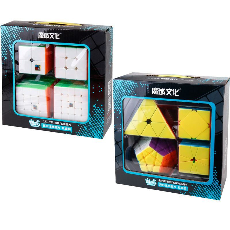 Combo rubik MF Meilong từ 2×2 đến 5×5 tặng lube Moyu v2