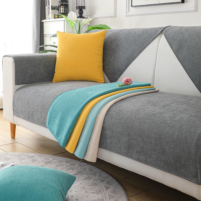 Vỏ Bọc Đệm Tỳ Tay Ghế Sofa Bằng Cotton Chenille
