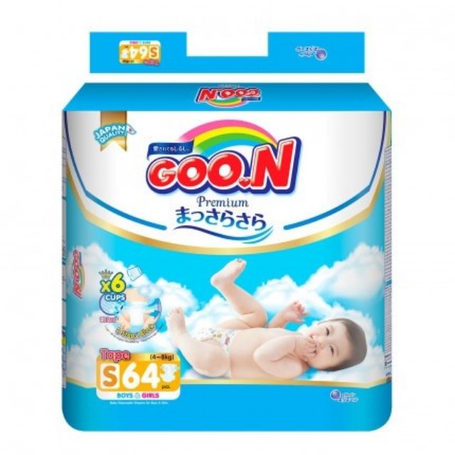 [Mẫu Mới] Bỉm Goon Premium Dán/Quần (M60-L50-XL46-M56-L46-XL42-XXL36) - CẮT TEM