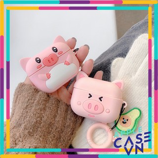 Case Airpods Pro, Vỏ bảo vệ dành cho Airpods Pro Cute Pig