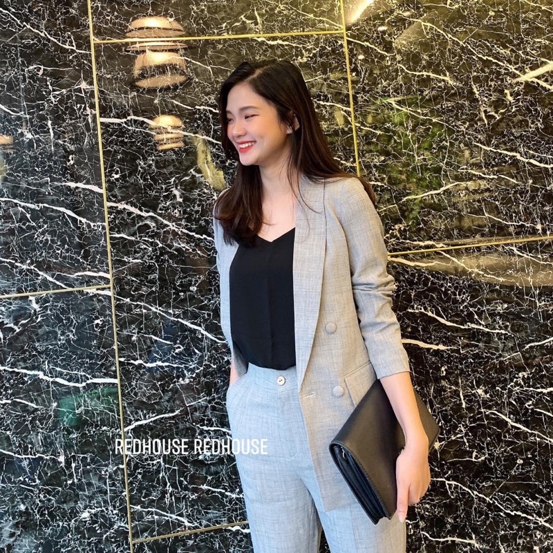 Áo vest text đũi công sở