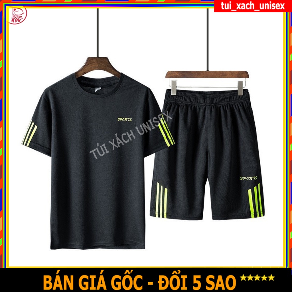 ❤️XẢ KHO❤️ Bộ Quần Áo Thun Lưới Mè Nam có Tay Quần Ngăn In Chữ Và Họa Tiết ĐỒ THỂ THAO NAM MẪU HÓA CÚC PHONG CÁCH S0