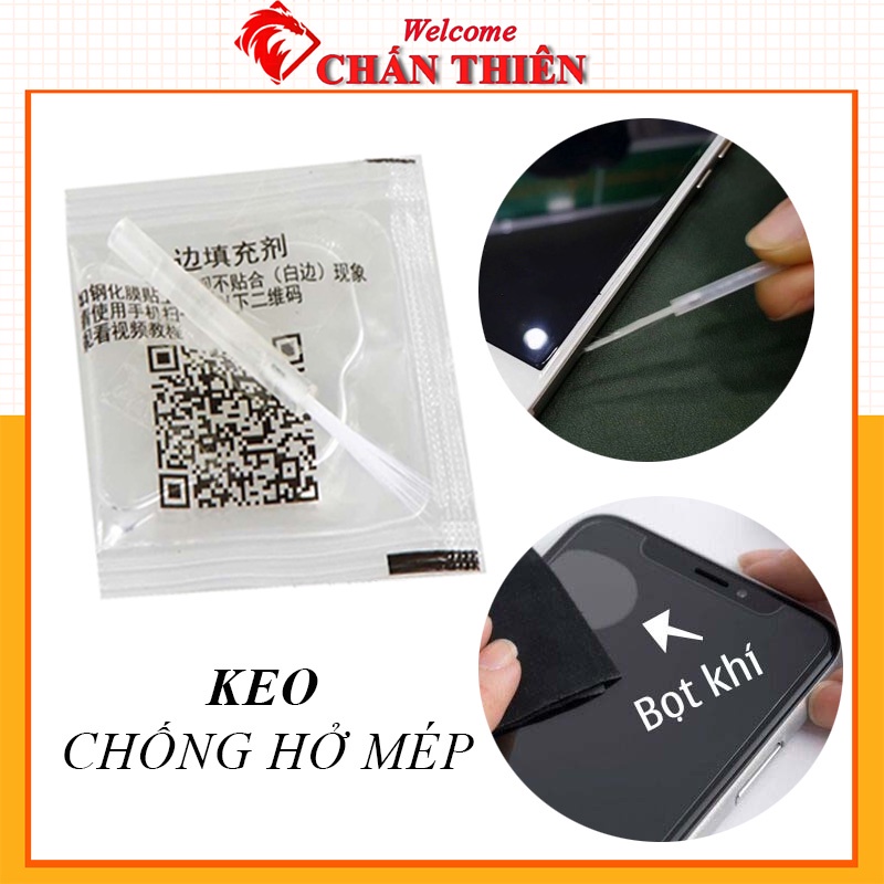 Sỉ Keo Chống Hở Mép Khi Dán Kính Cường Lực Bộ Keo + Chổi