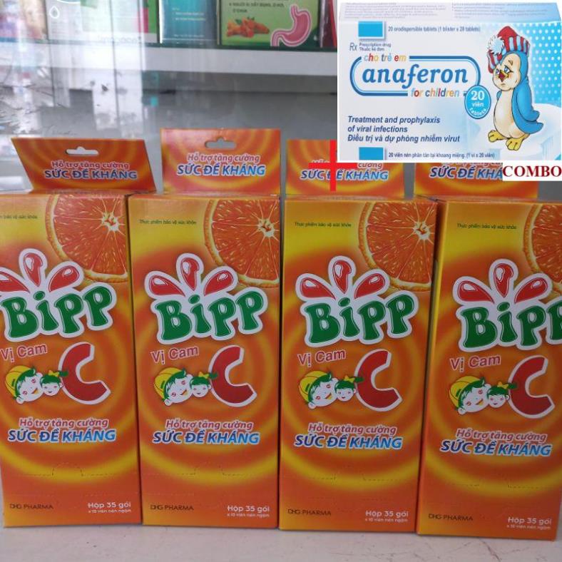 Combo Chim cánh cụt Nga+ ✅ Kẹo ngậm Bipp C DHG Hộp 35 gói