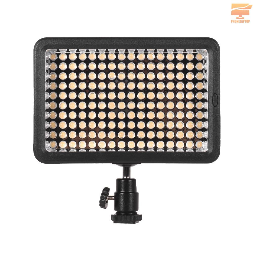 Lapt Professional Dimmable Ultra High Power LED Video Light 5600K Photography Fill Light 160 LEDs Beads CRI 95+ with Color Filters for Canon Nikon Sony Pentax Olympus DSLR Camera Camcorder