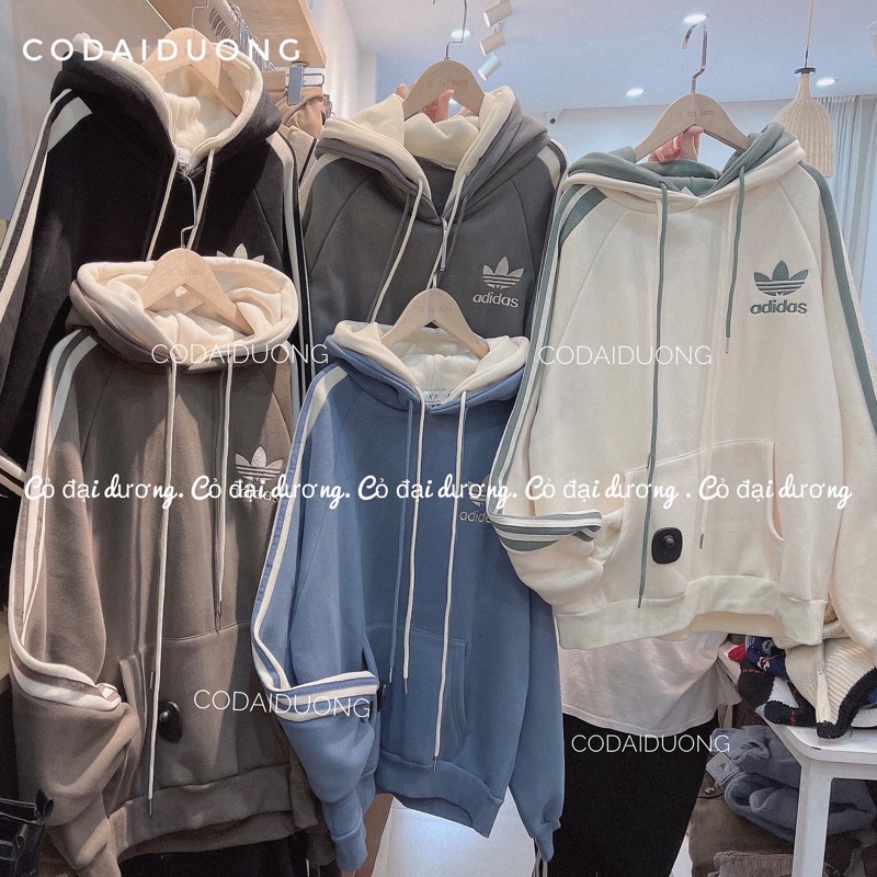 áo nỉ hoodie đáttt tay vạch