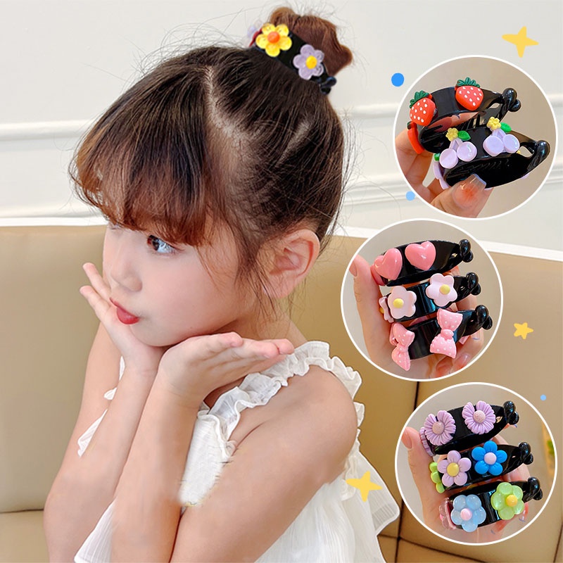 Bộ 3 Kẹp Tóc Đuôi Ngựa Dễ Thương