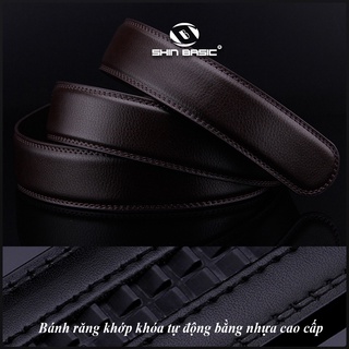 [DÂY DA THẮT LƯNG] Dây Thắt Lưng, Nịt Nam Da Bò Cao Cấp ShinBasic 3.5CM SHINBELTS01