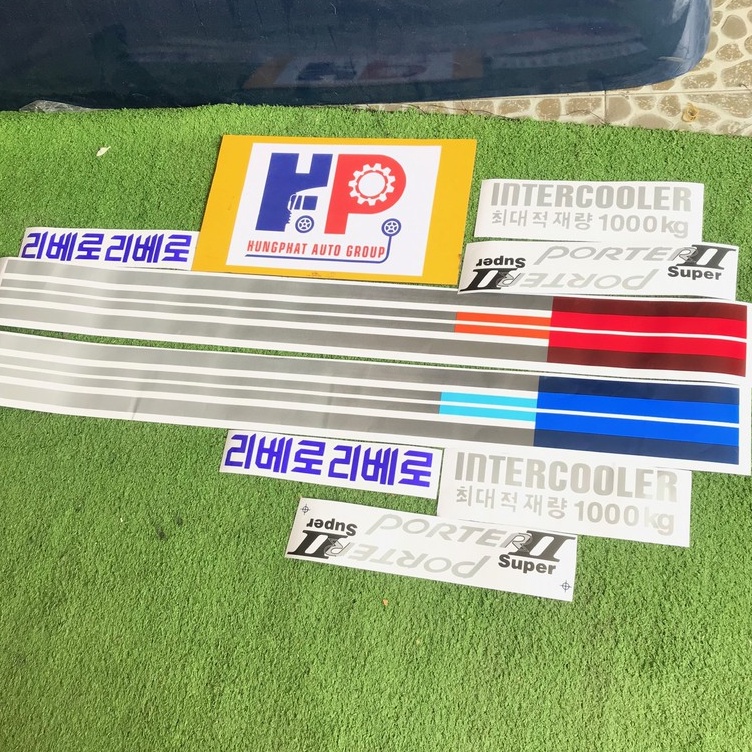 TEM PORTER II SUPER - DÀNH CHO XE TẢI HYUNDAI - HAI MÀU LỰA CHỌN XANH, ĐỎ