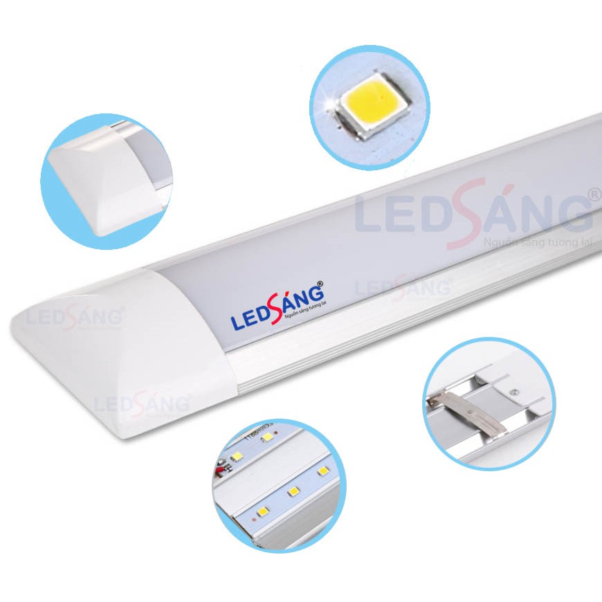 Đèn tuýp led bán nguyệt chống bụi 1.2m 36w - 40w - 60w - Đèn 1.2m - Bóng đèn led phòng ngủ 1.2m