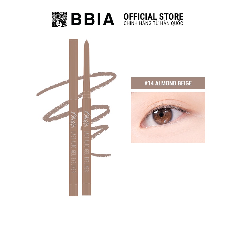 Kẻ Mắt Dạng Gel Bbia Last Auto Gel Eyeliner Version 3 (2 màu) 0.3g Bbia Official Store