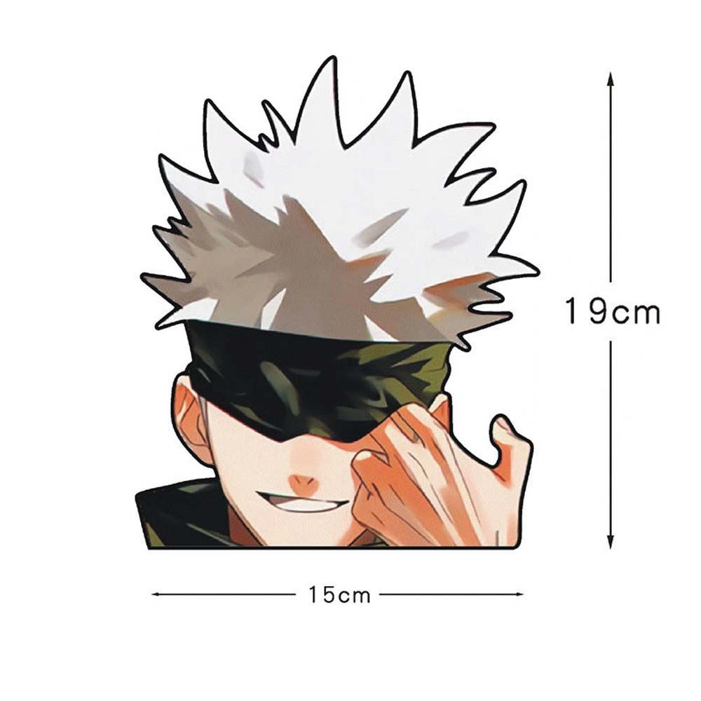 Miếng Dán Vinyl Trang Trí Tường/Kính Xe Hơi Chống Nước Chống Trầy Hình Nhân Vật Anime Jujutsu Kaisen