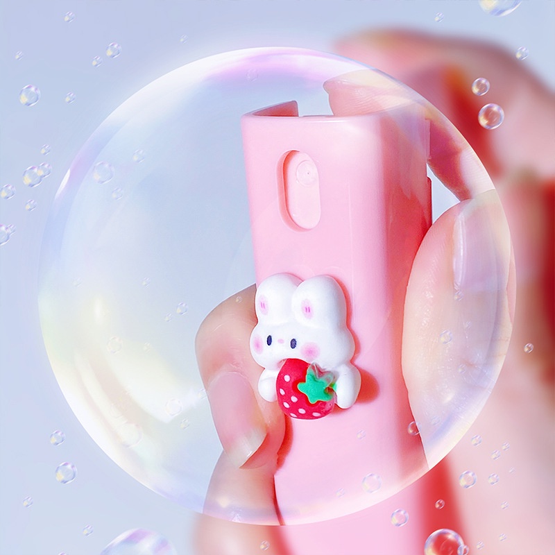 Bình Xịt Nước Hoa Mini 10ml Hình Vuông Họa Tiết Hoạt Hình Dễ Thương