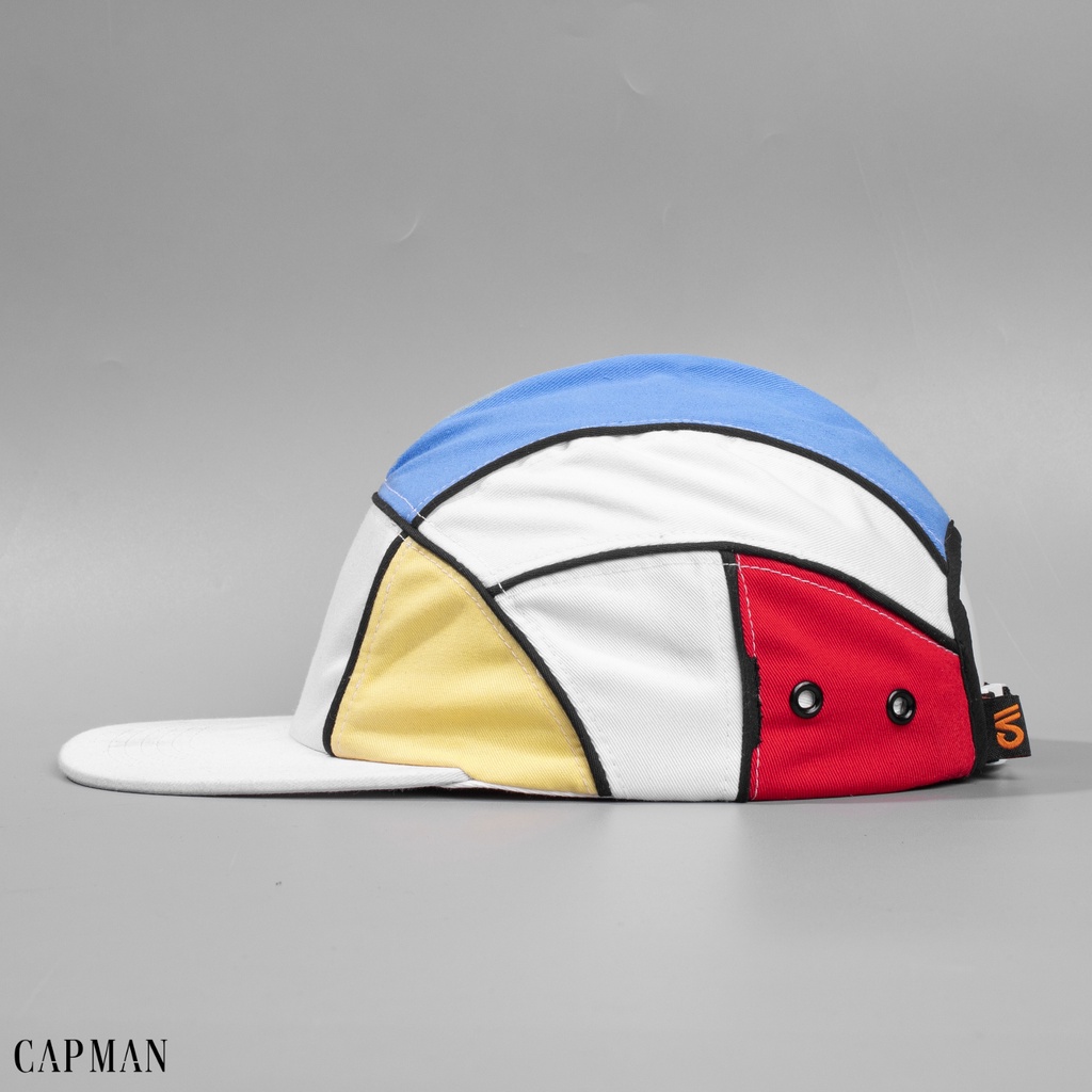 Mũ snapback chính hãng CAPMAN phong cách hiphop phối màu Trắng Xanh CM156