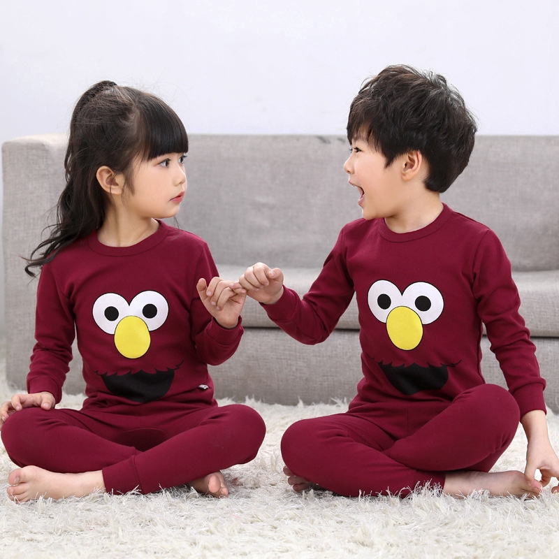 Set Áo Thun Tay Dài &amp; Quần Dài Cotton Cho Bé