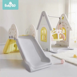 Comboo cầu trượt kèm xích đu oder ib phí ship Nhung
