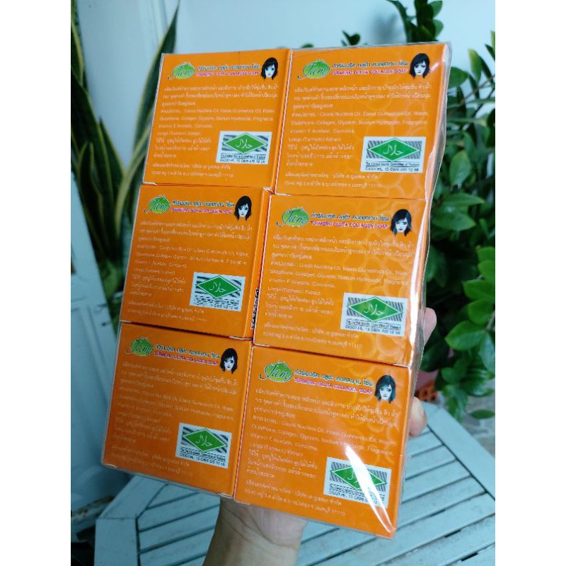 Lốc 12 Cục Soap Cam Galong / Xà phòng nghệ JAM Turmeric Gluta Collagen Soap Thái Lan | BigBuy360 - bigbuy360.vn