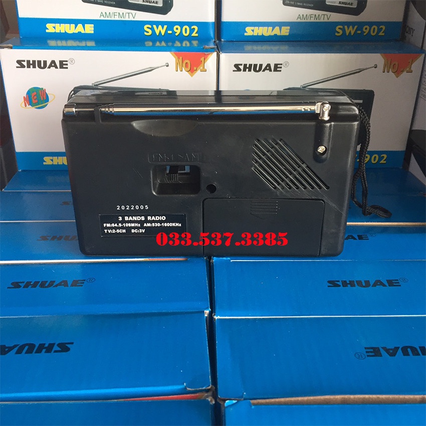 Đài fm, đài radio cho người già 902 thiết kế nhỏ gọn, sử dụng 2 pin đại