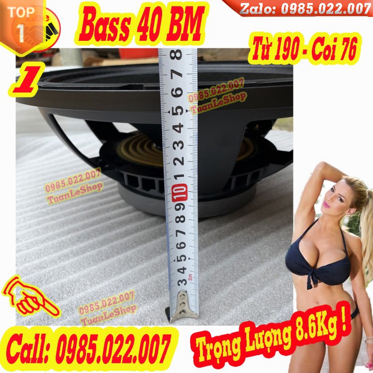 LOA BASS 40 BM TỪ 190 COIL 76 NHẬP KHẨU CAO CẤP – GIÁ 01 LOA 4 TẤC