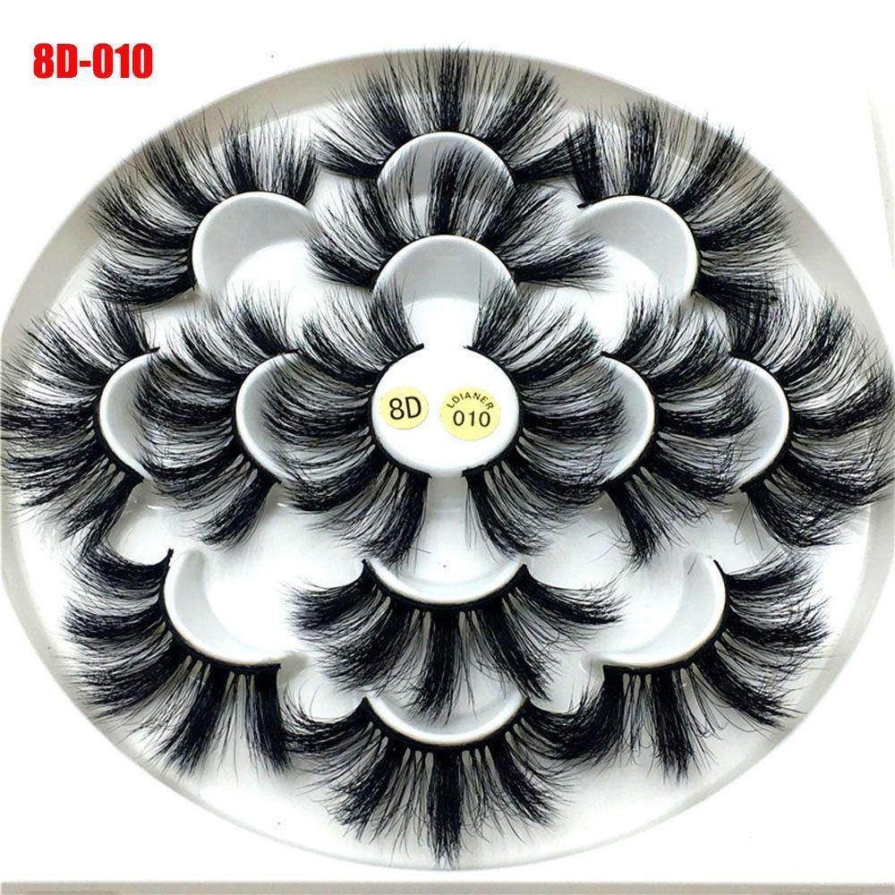 JUNE Set 7 Cặp Lông Mi Giả SKONHED Dày 25mm Trang Điểm Tiện Dụng