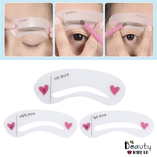 [Hàng mới về] Set 3 khuôn vẽ lông mày có thể tái sử dụng thiết kế tiện lợi