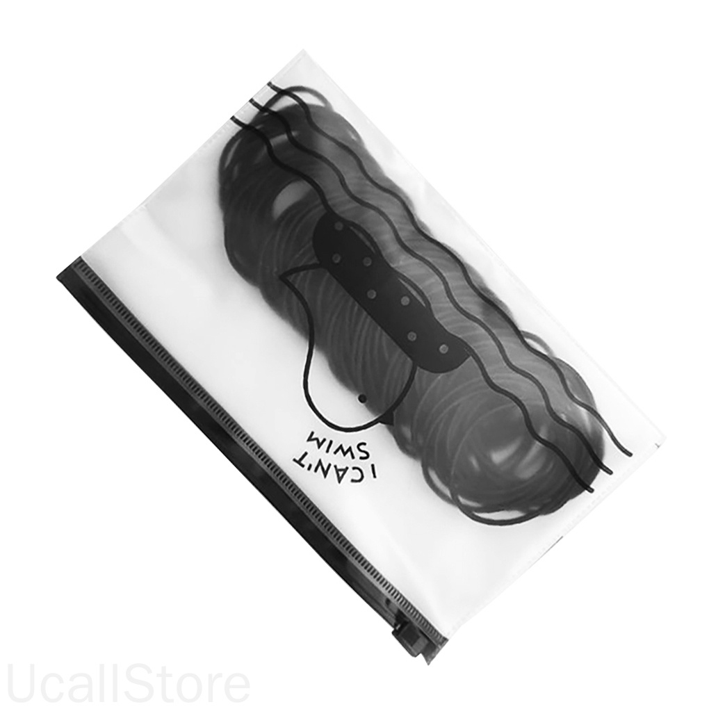 Set 100 dây thun cột tóc màu trơn không đường may cho nữ