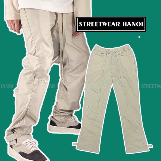 ™[STREETWEAR HANOI] - Quần Nylon FOG kaki sixth collection full tag túi, quần FOG fear of god 6th