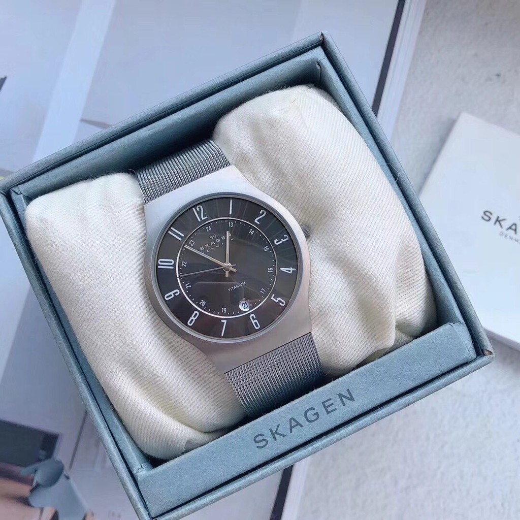 Đồng Hồ Nam Skagen 233XLTTM - 38mm - Dây Thép Lưới