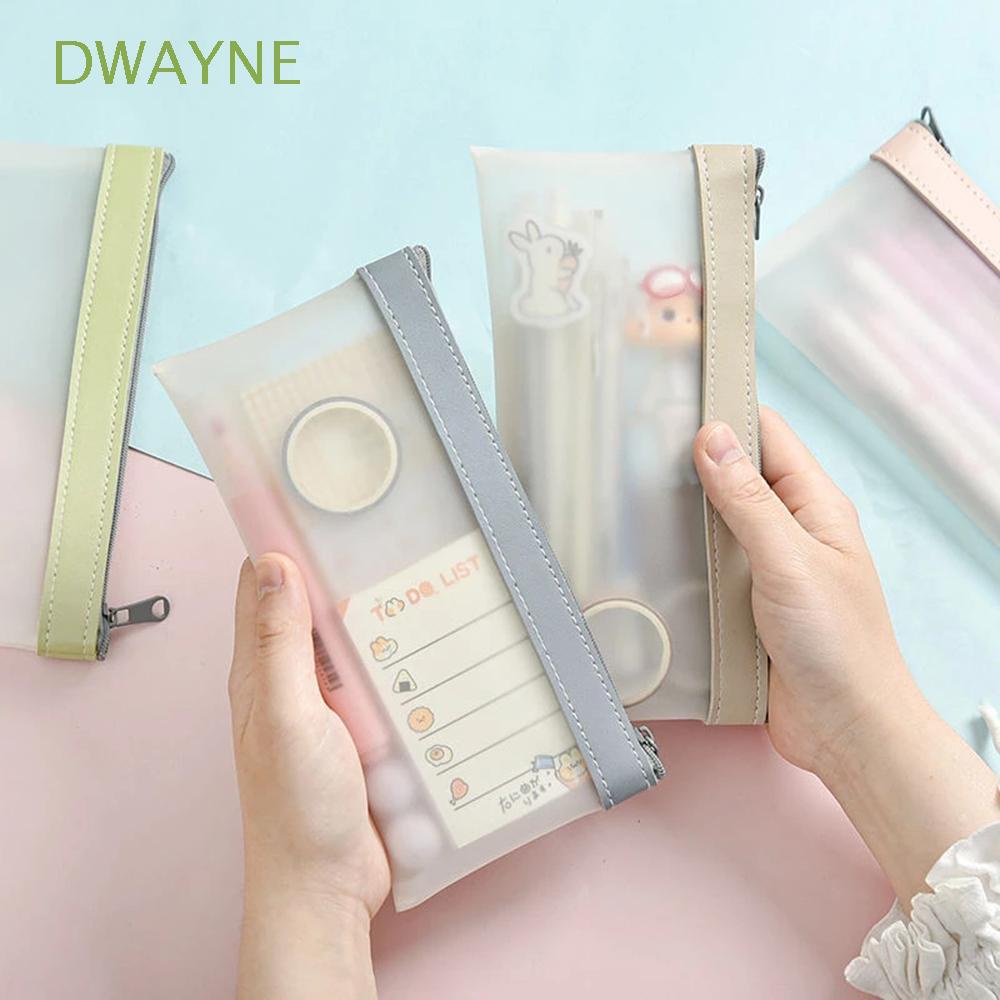 Túi Đựng Bút Trong Suốt Thiết Kế Đơn Giản Thời Trang Ốp