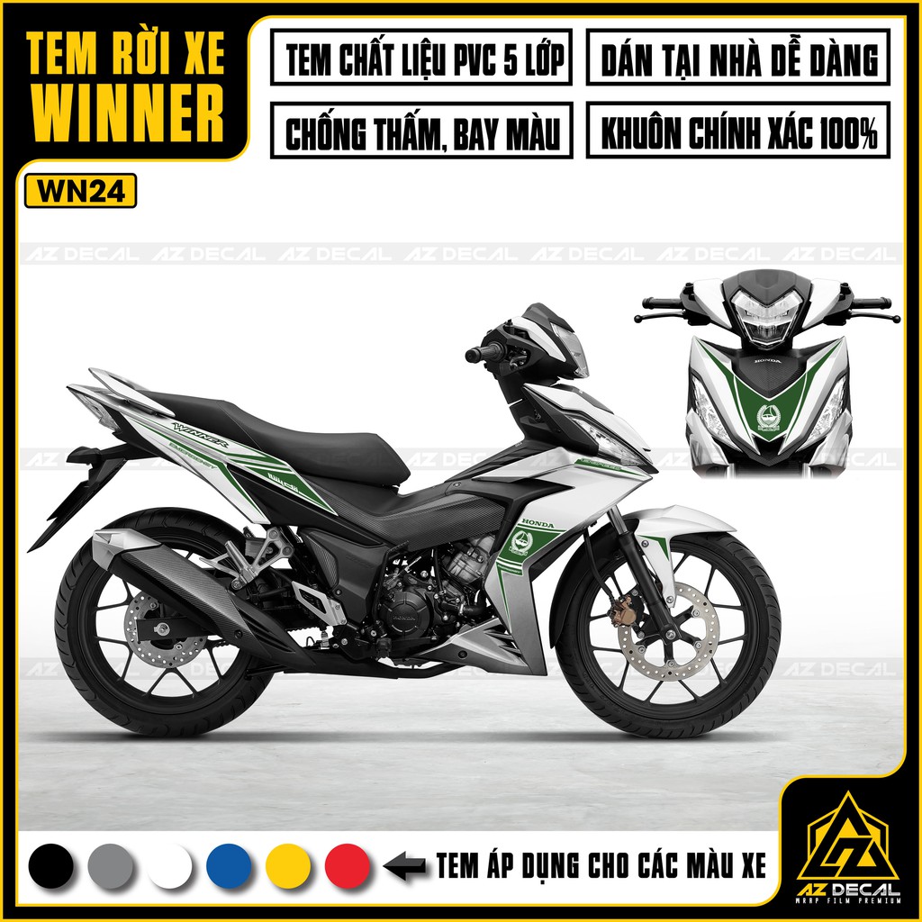 Tem Xe Winner 150 Mẫu 6SPeed | WN24 | Tem Rời Winner V1 Chống Bay Màu, Chống Nước, Cắt Khuôn Sẵn Dễ Sử Dụng
