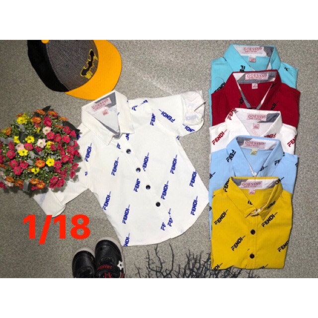 [ XẢ HÀNG ]Áo sơ mi dài tay cho bé trai, chất vải lenni cotton đẹp,mịn, mát, cực co dãn