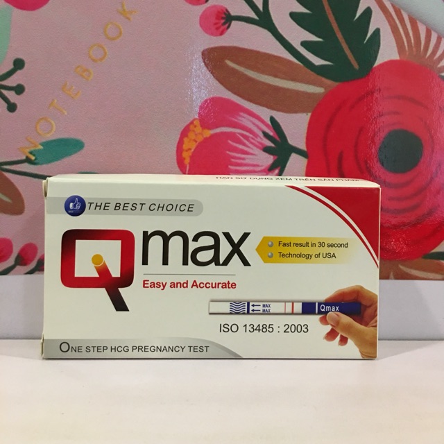 [Che Tên SP] Que thử thai Qmax phát hiện thai sớm