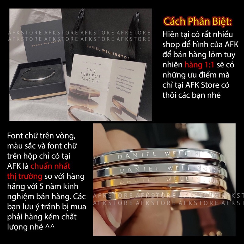 [HÀNG CHUẨN 1:1] Vòng Tay Cuff DW Ver 1 Khắc Tên - Tặng kèm khắc icon miễn phí