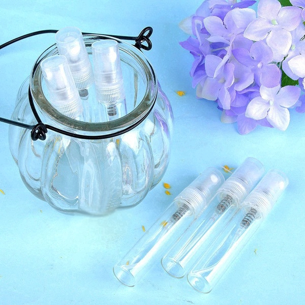 Set 5 chai thủy tinh rỗng dùng chiết mỹ phẩm thuận tiện khi đi du lịch dung tích 2/3/5/10ml tùy chọn