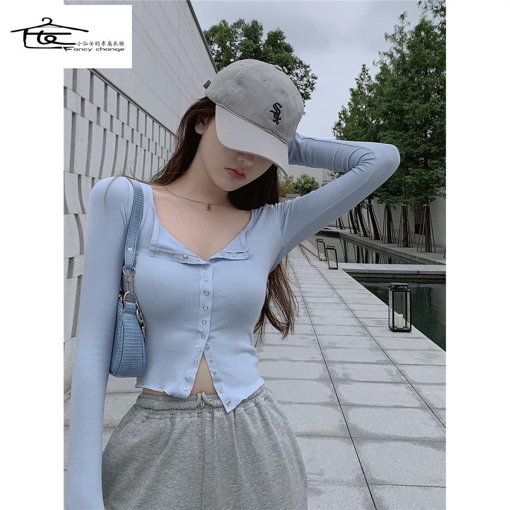 Áo Thun Tay Dài Màu Trơn Siêu Mỏng Phong Cách Hàn Quốc Thời Trang Mùa Hè 2022 Dành Cho Nữ