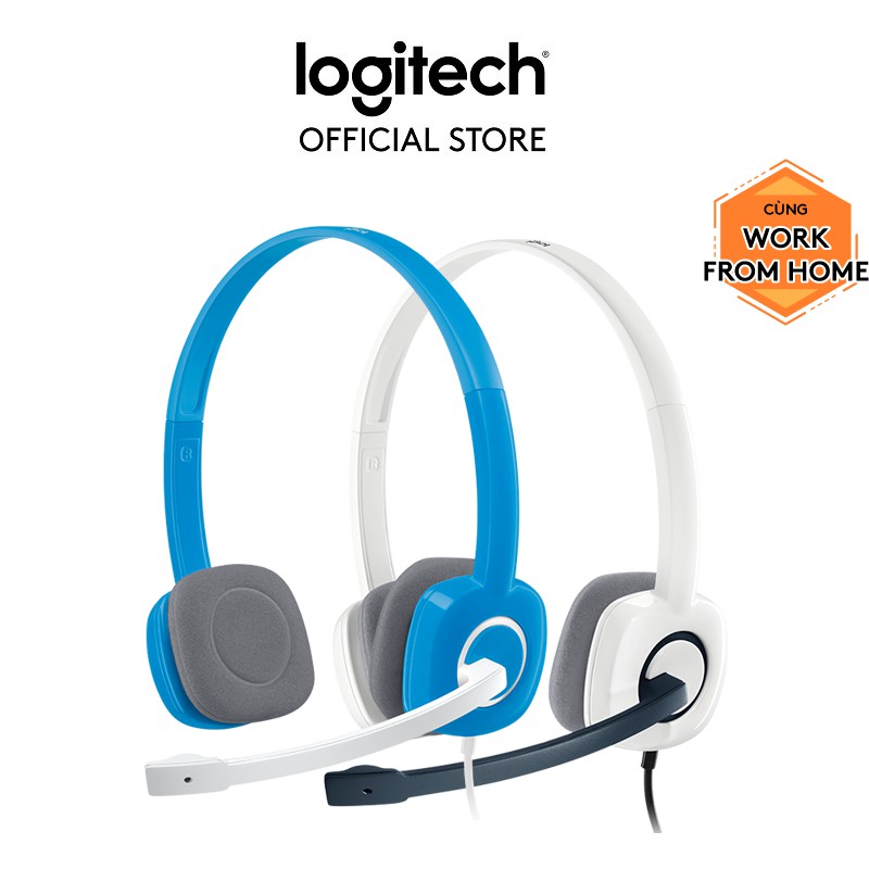 [Mã ELHACE giảm 4% đơn 300K] Tai nghe chụp tai LOGITECH H150 (2 Giắc)-Âm thanh nổi