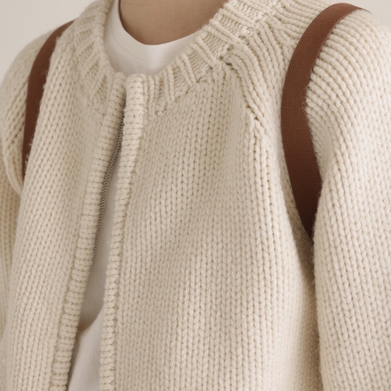 Áo khoác len cardigan dáng lửng