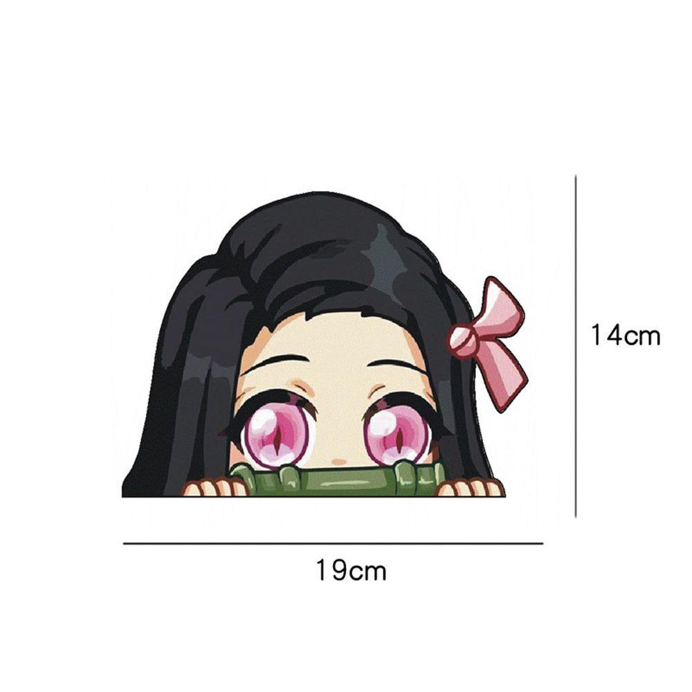 YVE Sticker Dán Cửa Sổ Xe Hơi Chống Nước Mẫu Mới Hình Demon Slayer