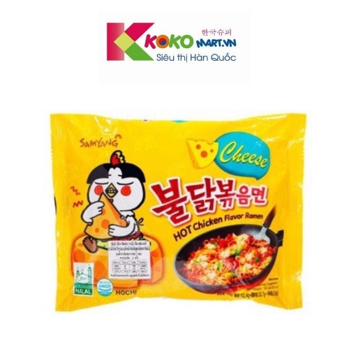 Mì khô gà cay phô mai Samyang 140g (vàng)