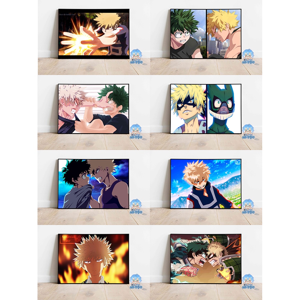 Tranh poster A3 Bakugo Katsuki (7) Anime Manga Boku no Hero Academia - 2D Tộc Shop